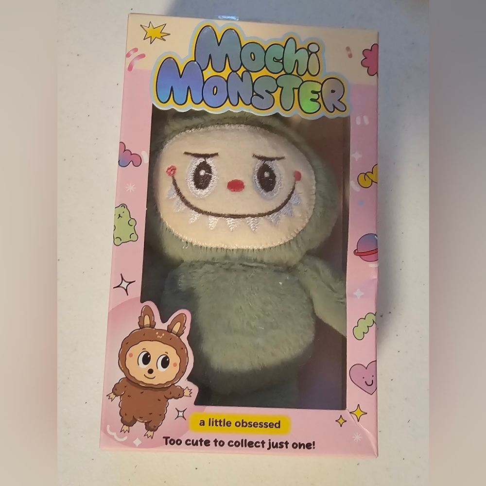 Mochi Monster Green Plush Toy Charm